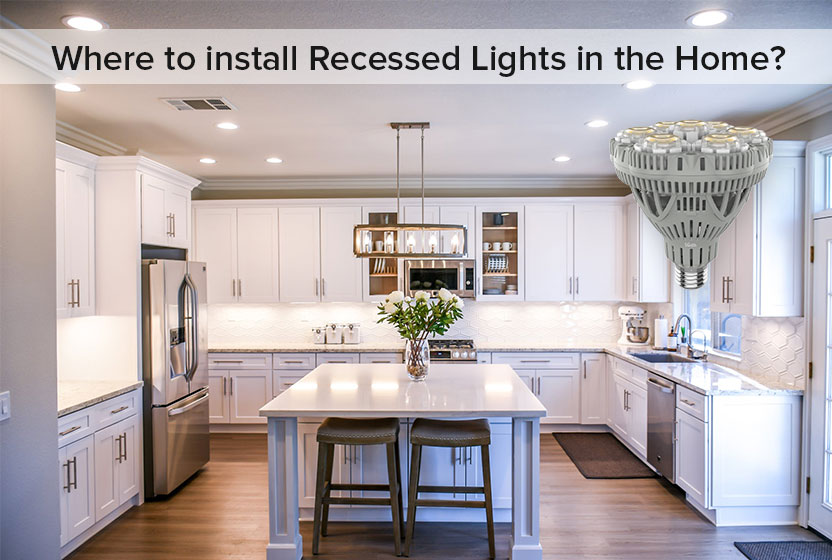 Home Improvement Guide Where To Install Recessed Lights In The - Best Can Lights For Kitchen Ceiling